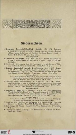 Niedersachsen (Nr. 1-112)