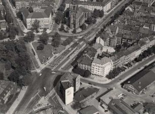 Luftbildaufnahmen von Karlsruhe. Oststadt - Durlacher Tor