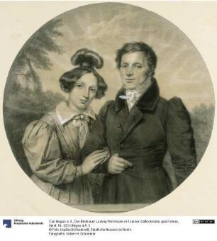 Der Bildhauer Ludwig Wichmann mit seiner Gattin Amalie, geb.Feilner