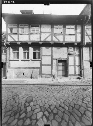 Quedlinburg, Dovestraße. Wohnhaus. Straßenfront