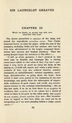 Chapter III. Which the reader, on perusal, may wish were chapter the last