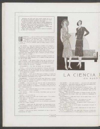 La ciencia en el amor : (En rueda íntima)