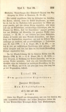 Titel 18. Vom getheilten Eigenthume
