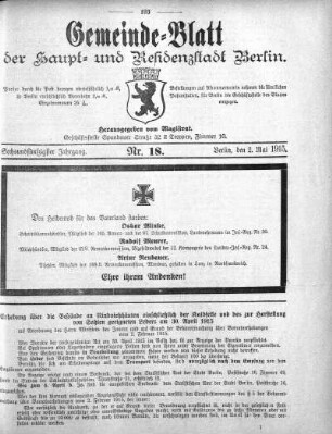 1915,18: Nr. 18, 2. Mai 1915