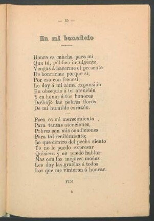 En mi beneficio