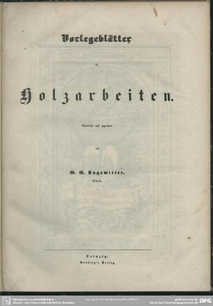 Vorlegeblaetter fuer Holzarbeiten