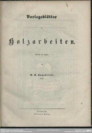 Vorlegeblaetter fuer Holzarbeiten