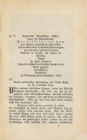 Peter Haarers Beschreibung des Bauernkriegs 1525 : nebst einem Anhang: Zeitgenössisches über die Schlacht bei Frankenhausen
