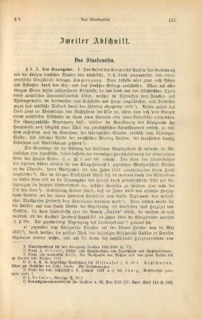 Zweiter Abschnitt. Das Staatswesen