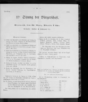 12te Sitzung