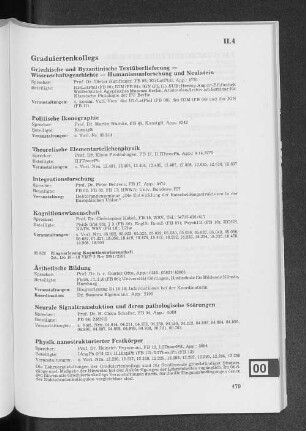 II.4 Graduiertenkollegs