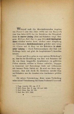 Zur Kenntniss der Azophtalsäure : Inaug. Diss. der Univ. Freiburg im Breisgau