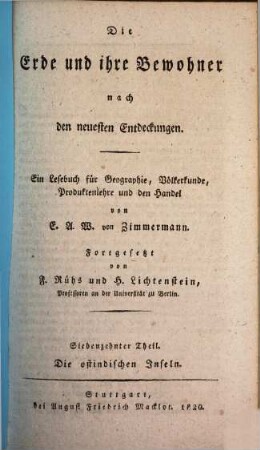Die Erde und ihre Bewohner nach den neuesten Entdeckungen : ein Lesebuch für Geographie, Völkerkunde, Produktenlehre und den Handel, 17. Die ostindischen Inseln