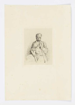 Ägyptischer Raucher, aus: "Gazette des Beaux-Arts", Paris 1868