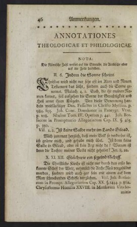 Annotationes Theologicae Et Philologicae