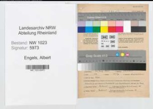 Entnazifizierung Albert Engels , geb. 22.08.1905 (Beamter)