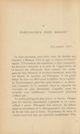V Partons-Nous Pour Moscou?