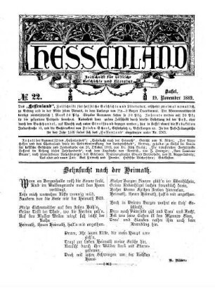 No. 22, 19. November 1889