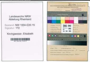 Entnazifizierung Elisabeth Kirchgaesser , geb. 03.02.1901 ()