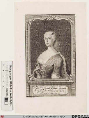 Bildnis Philippine Charlotte, Herzogin zu Braunschweig-Lüneburg-Wolfenbüttel, geb. Prinzessin von Preußen
