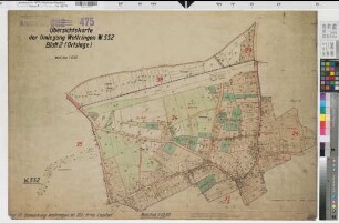Wettringen (Wettringen), Umlegung Wettringen, Übersichtskarte Bl. 2 (Ortslage)