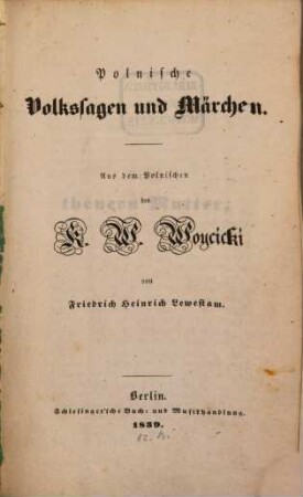 Polnische Volkssagen und Märchen