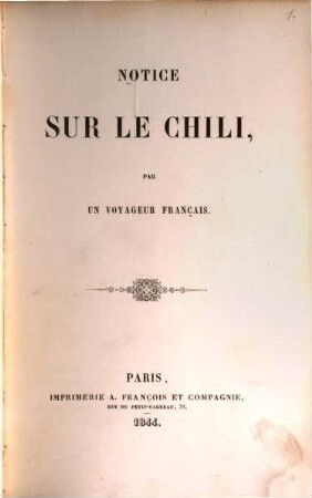 Notice sur le Chili