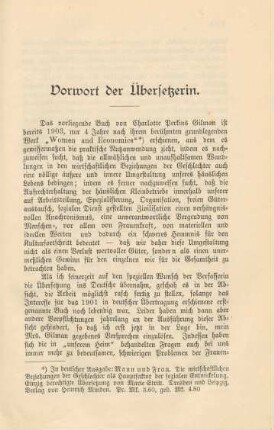 Vorwort der Übersetzerin
