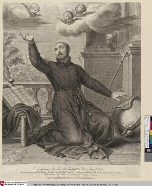 [St. Ignaz von Loyola betet kniend]