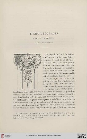 3. Pér. 12.1894: L' art décoratif dans le vieux Paris, 17