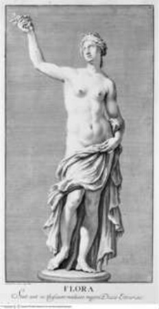 Statuae insigniores a Io. Iust. Preislero in Italico itenere delineatae, Norimbergae : Ge. Mart. Preisler, 1736Taf. 1: Flora - J.J. Preisler, Statue insigniores