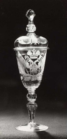 Deckelpokal mit russischem Doppeladler