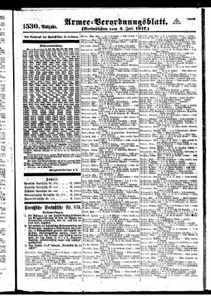 1530.Ausgabe. Mittwoch, 4. Juli 1917