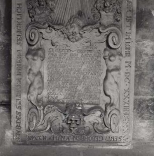 Grabplatte für Anna Sophia Adam (gestorben 1633)