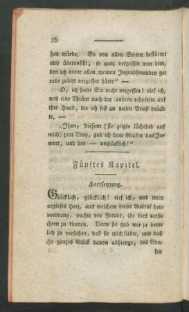 Fünftes Kapitel. Fortsetzung.