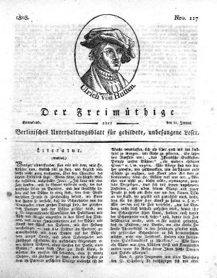 Nro. 117, Sonnabend, den 11. Junius 1808