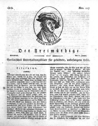 Nro. 117, Sonnabend, den 11. Junius 1808