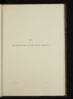 XII. Bernina und Engadin.