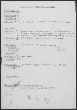 Meimsheim: Visitationsbericht mit Pfarrbericht 1956