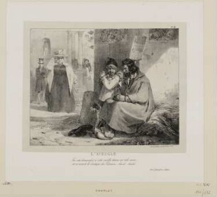 L’aveugle, Blatt 9 der Folge "Lithographisches Album"