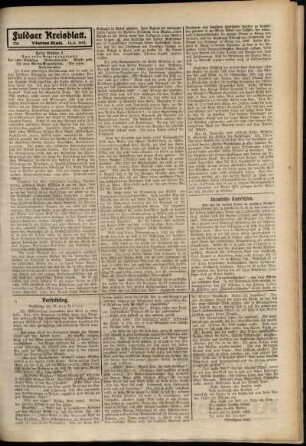 Vierte Ausgabe vom Samstag, den 14. Juni 1913.