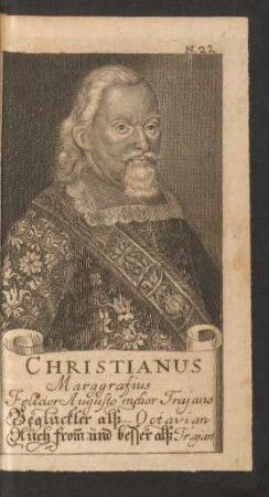 N. 22. Christianus Marggrafius.