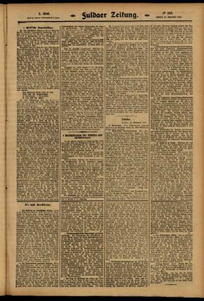 Zweite Ausgabe vom Samstag, den 15. November 1913.