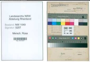 Entnazifizierung Rosa Mersch , geb. 06.08.1902 ()