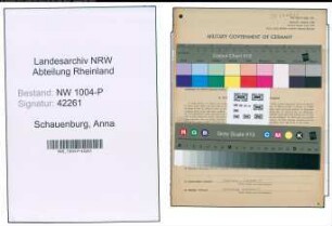 Entnazifizierung Anna Schauenburg , geb. 09.07.1882 ()