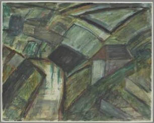 Flußlandschaft mit Weinbergen (Unstruttal)