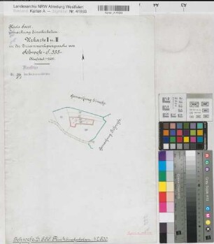 Schwefe (Welver), Zusammenlegung Schwefe, Urkarte I und II Eineckerholsen Flur 4
