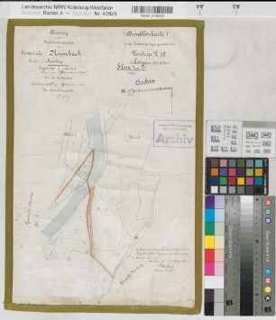 Uentrop (Arnsberg), Zusammenlegung Uentrop, Bl. 5 Brouillonkarte I Rumbeck Flur 1-2