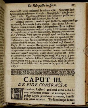 Caput III. De Fide Contracta.