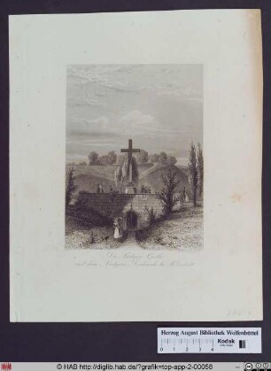 Die Ludgeri Quelle mit dem Ludgeri-Denkmale bei Helmstedt